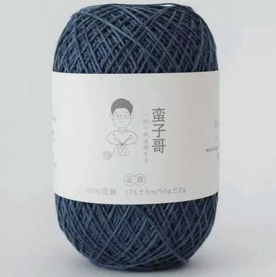 Пряжа Yunfei 04; Состав: лён 100%; 50г / 175м